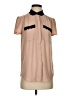 HD in Paris 100% Polyester Tan Short Sleeve Blouse Size 0 - photo 1
