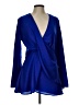 TCEC Solid Blue Cocktail Dress Size L - photo 1