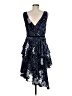 MARCHESA notte 100% Polyester Paisley Blue Cocktail Dress Size 6 - photo 2