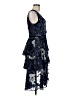 MARCHESA notte 100% Polyester Paisley Blue Cocktail Dress Size 6 - photo 4