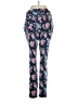 Faded Glory Floral Blue Casual Pants Size M - photo 2