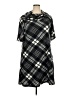 Sandra Darren Plaid Black Casual Dress Size 2X - photo 1