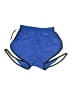 Nike 100% Polyester Color Block Blue Athletic Shorts Size S - photo 1