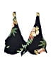 Unbranded Floral Black Swimsuit Top Size XS (estimated) - photo 1