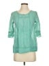 Assorted Brands Teal 3/4 Sleeve Blouse Size XS - photo 1