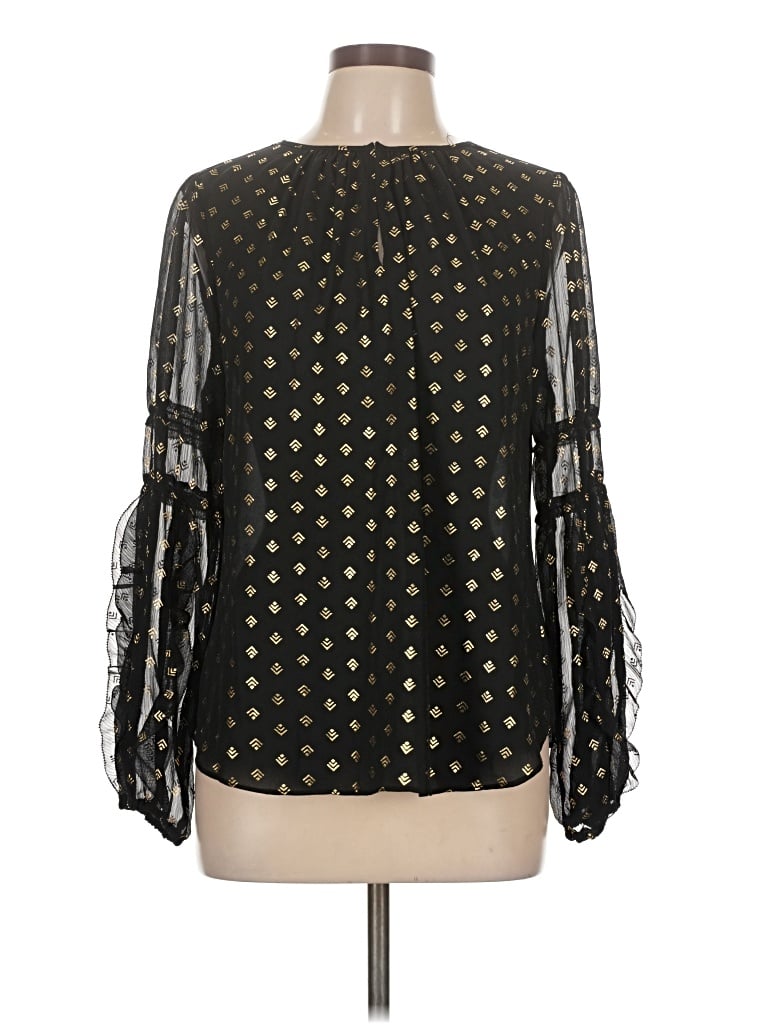 Pre-owned Worthington Long Sleeve Blouse In Black