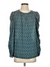 Max Studio 100% Polyester Teal Blue Long Sleeve Blouse Size XS (estimated) - photo 1