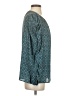Max Studio 100% Polyester Teal Blue Long Sleeve Blouse Size XS (estimated) - photo 4