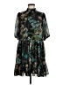 Assorted Brands Print Green Cocktail Dress Size 6 - photo 1