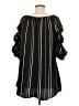 Coco Bianco 100% Polyester Black Short Sleeve Blouse Size M - photo 2