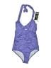 Pez D'Or Stars Purple One Piece Swimsuit Size S - photo 1