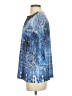 Chico's 100% Polyester Blue 3/4 Sleeve Blouse Size S - photo 5