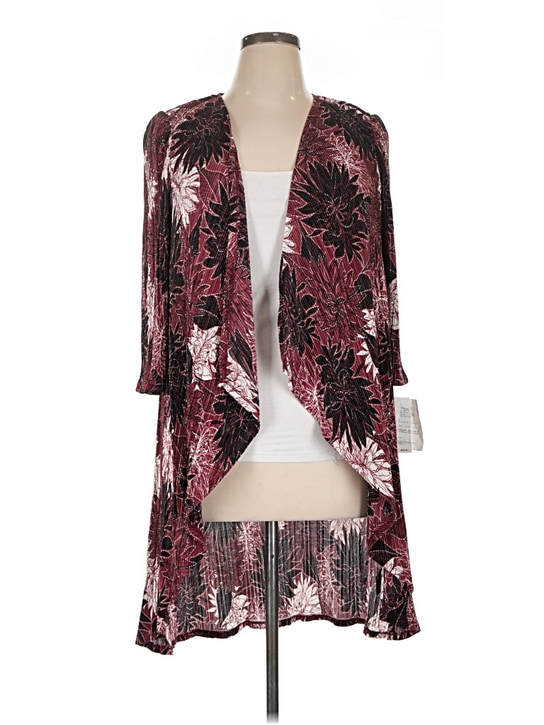 Pre-owned R & M Richards Kimono In Burgundy