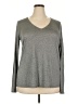 Tahari Gray Long Sleeve Top Size XXL (estimated) - photo 1