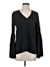 BCBGeneration 100% Polyester Black Long Sleeve T-Shirt Size XS - photo 1