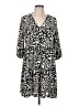 Primark 100% Polyester Animal Print Black Casual Dress Size 6 - photo 1