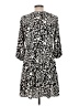 Primark 100% Polyester Animal Print Black Casual Dress Size 6 - photo 2