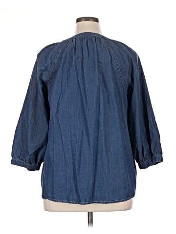 Lane Bryant 3/4 Sleeve Button-Down Shirt (view 2)