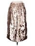 J.Crew 100% Polyester Metallic Silver Formal Skirt Size 2 - photo 2