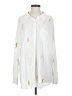 Torrid 100% Rayon Print White Ivory Long Sleeve Button-Down Shirt Size 3X Plus (3) - photo 1