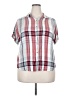 Universal Thread 100% Rayon Plaid Red Short Sleeve Button-Down Shirt Size XXL - photo 1