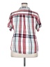 Universal Thread 100% Rayon Plaid Red Short Sleeve Button-Down Shirt Size XXL - photo 2