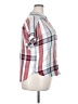 Universal Thread 100% Rayon Plaid Red Short Sleeve Button-Down Shirt Size XXL - photo 4