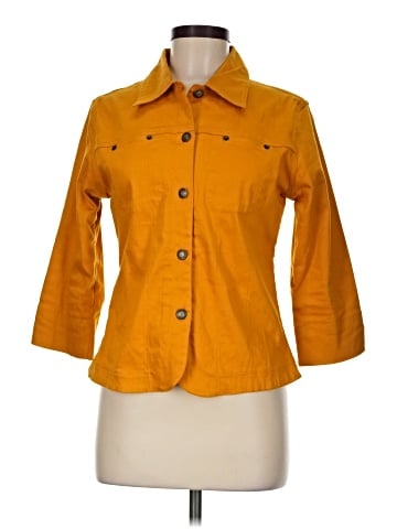 Mirror Image 3/4 Sleeve Button-Down Shirt (view 1)