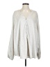 Torrid 100% Polyester Silver Long Sleeve Blouse Size 3X Plus (3) - photo 1