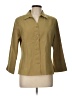 Kathy Che Tan 3/4 Sleeve Button-Down Shirt Size 10 - photo 1