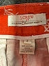 J.Crew 100% Cotton Print Orange Shorts Size 2 - photo 3
