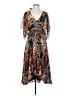Club Monaco 100% Polyester Tropical Teal Cocktail Dress Size 2 - photo 1