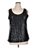 a.n.a. A New Approach 100% Polyester Silver Sleeveless Top Size 1X - photo 1