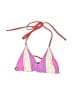 Oneonone Color Block Pink Swimsuit Top Size M - photo 1