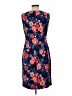 Lands' End Floral Blue Casual Dress Size 10 - photo 2