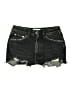 Zara Black Denim Shorts Size 6 - photo 1