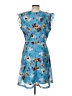 Assorted Brands Print Blue Casual Dress Size 10 - photo 2