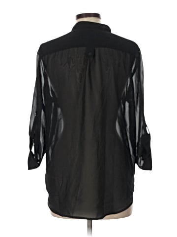 Maurices 3/4 Sleeve Button-Down Shirt (view 2)