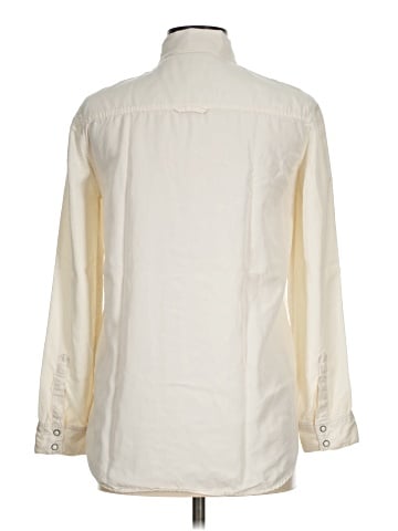 Zara Basic Long Sleeve Button-Down Shirt (view 2)