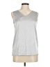 Monologue Silver Sleeveless Top One size - photo 1