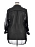 Live 4 Truth 100% Polyester Black 3/4 Sleeve Blouse Size 2X - photo 2
