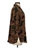 Krizia 100% Silk Animal Print Brown 3/4 Sleeve Silk Top Size 4 - photo 4