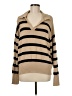 LILYSILK Stripes Tan Pullover Sweater Size M - photo 1