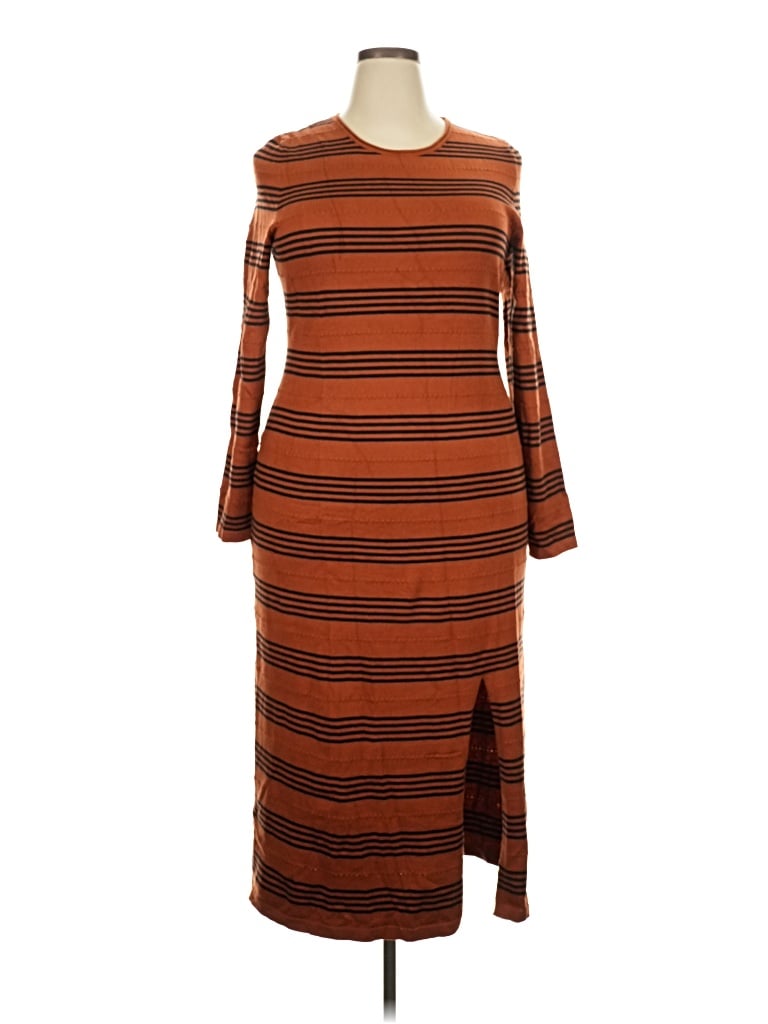 Pre-owned Miholl Casual Dress In Brown
