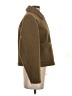 Uniqlo 100% Polyester Tweed Brown Coat Size 5 - photo 4