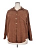 Shein Curve Brown Long Sleeve Blouse Size 2X - photo 1