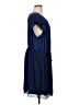 Fervour 100% Polyester Solid Blue Casual Dress Size XL - photo 4
