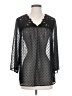 Style&Co 100% Polyester Black 3/4 Sleeve Blouse Size S - photo 1