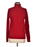 Lands' End 100% Cotton Red Turtleneck Sweater Size M - photo 1
