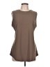 Leith Brown Sleeveless T-Shirt Size L - photo 1